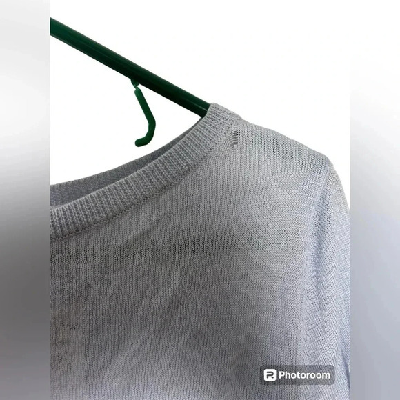 Halogen Light purple gray top with buttons up back Size Small - Picture 4 of 7